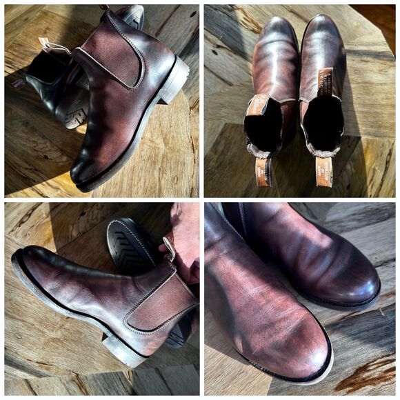 RM Williams Gardener Boots Brown Leather Percy St 8.5G US 9.5 Y2K Near Mint - Picture 8 of 12